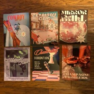 Taylor Swift Aesthetic Wall Art / Posters: Set of 6